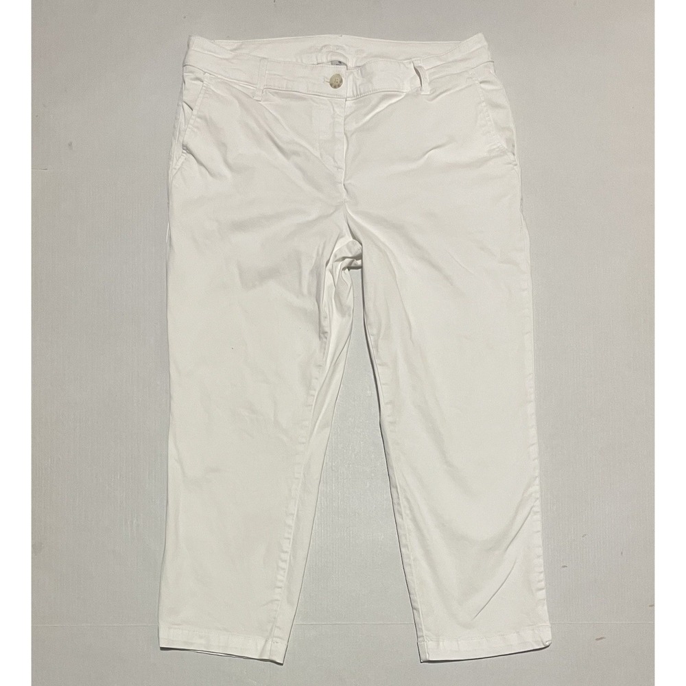 Tommy Bahama Womens White Size 10 X 23 Capri Jeans Pants Live‎ The Island Life